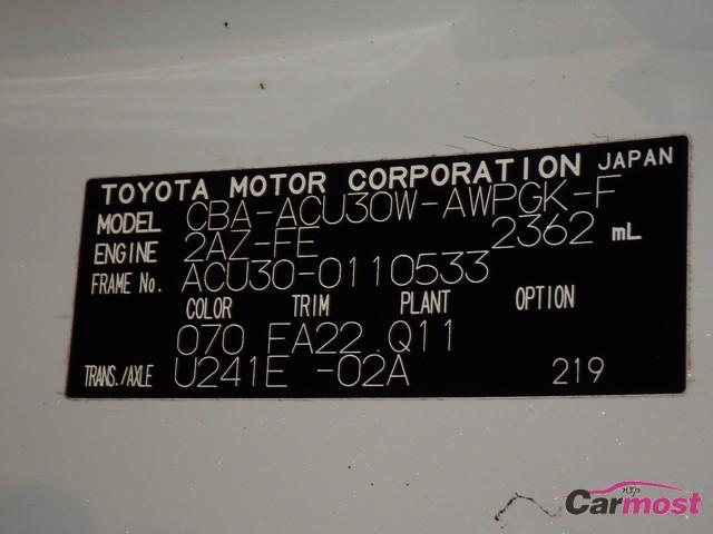 2010 Toyota Harrier CN 32623936 Sub13