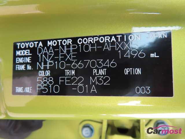 2017 Toyota AQUA CN F01-F31 Sub4