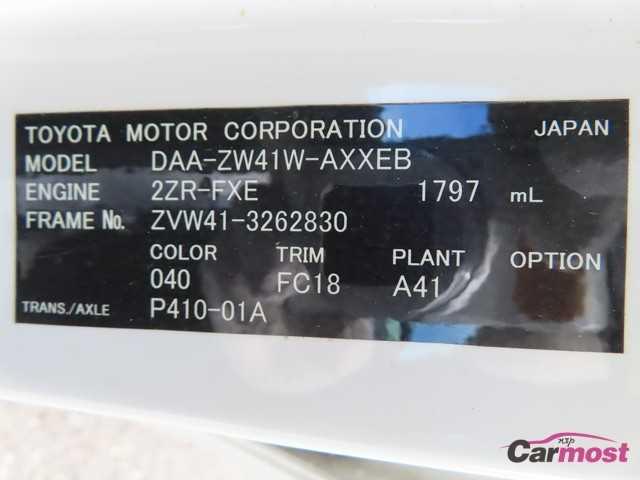 2013 Toyota PRIUS α CN F02-L30 Sub4