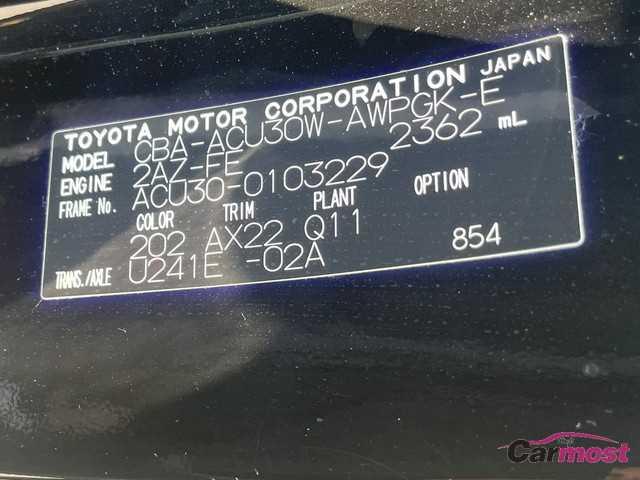 2009 Toyota Harrier CN F21-G72 Sub4