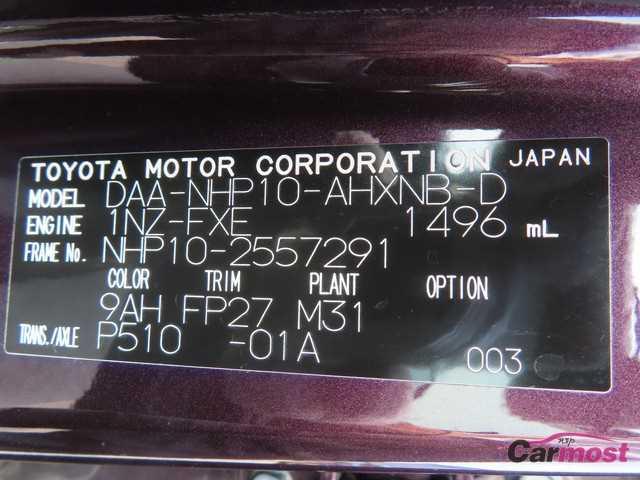 2016 Toyota AQUA CN G30-F07 Sub4
